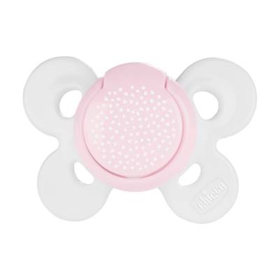 Podrobnoe foto люмінесцентна пустушка chicco physio comfort рожева, 0-6 місяців, 1 шт (74911.11)