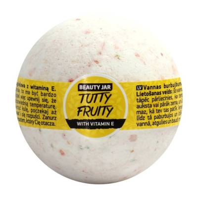 Podrobnoe foto бомбочка для ванни beauty jar tutty fruity, 150 г