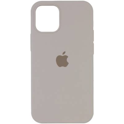 Podrobnoe foto чохол silicone case full protective (aa) на apple iphone 13 pro max (6.7") (сірий / stone) 1181031