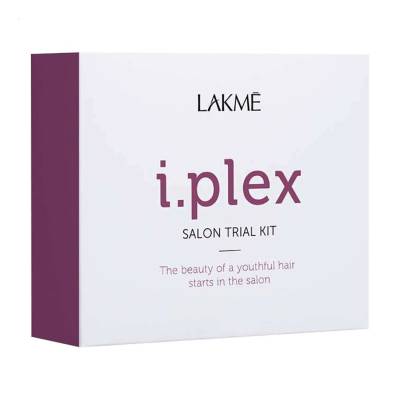 Podrobnoe foto пробний салонний набір для відновлення волосся lakme  i.plex salon trial kit (засіб для зміцнення, 100 мл + відновлювальний засіб, 2*100 мл + дозатор, 1 шт)