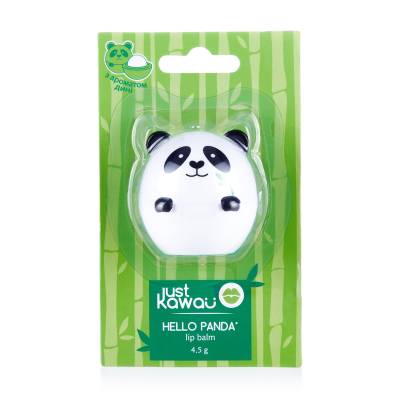 Podrobnoe foto бальзам для губ just kawaii hello panda з ароматом соковитої дині, 4.5 г