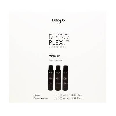 Podrobnoe foto набір для догляду за волоссям dikson dikso plex defensive micro kit (спецзасіб для волосся, 100 мл + рідкий крем для волосся, 2*100 мл)