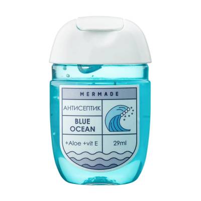 Podrobnoe foto антисептик для рук mermade blue ocean (етиловий спирт 70%), 29 мл