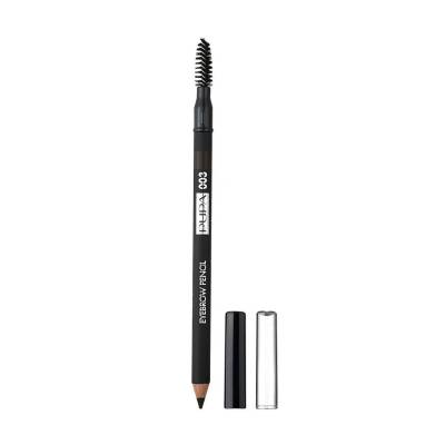 Podrobnoe foto водостійкий олівець для брів pupa waterproof eyebrow pencil, 03 dark brown, 1.08 г
