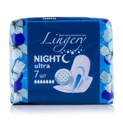 Podrobnoe foto прокладки для критичних днів lingery ultra night, 7 шт