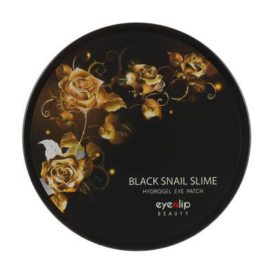 Podrobnoe foto патчі для очей eyenlip black snail slime hydrogel eye patch з муцином чорного равлика, 60 шт