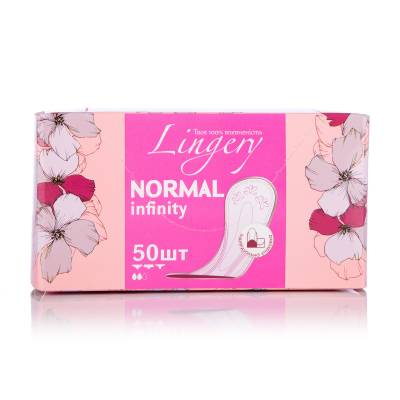 Podrobnoe foto щоденні прокладки lingery normal infinity в індивідуальних упаковках, 50 шт