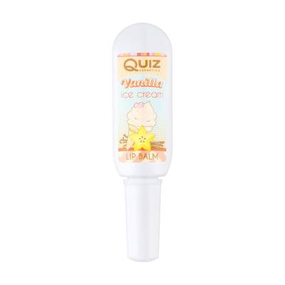 Podrobnoe foto бальзам для губ quiz cosmetics lip balm tube vanilla ice cream ванільне морозиво, 10 мл
