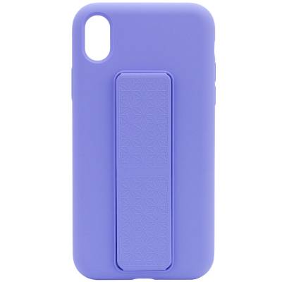 Podrobnoe foto чохол silicone case hand holder для iphone xs (5.8") (бузковий / dasheen) 1096611