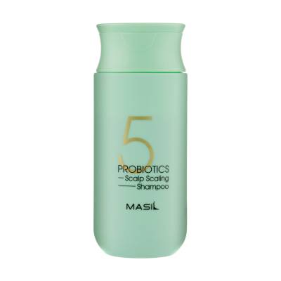 Podrobnoe foto шампунь masil 5 probiotics scalp scaling shampoo для глибокого очищення шкіри голови, з пробіотиками, 150 мл