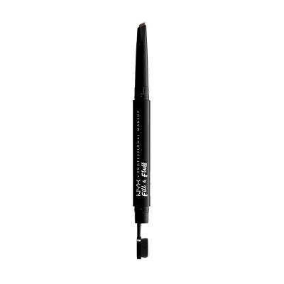 Podrobnoe foto олівець-помада для брів nyx professional makeup fill and fluff eyebrow pomade pencil 04 chocolate 2 г