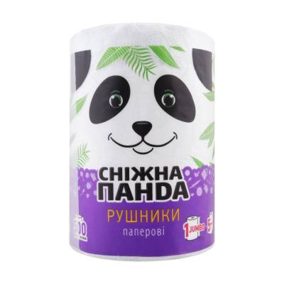 Podrobnoe foto рушник паперовий snow panda jumbo roll 1 рулон, 500 відривів