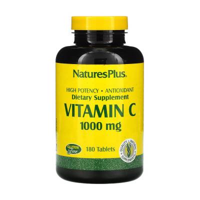 Podrobnoe foto харчова добавка в таблетках naturesplus вітамін c, 1000 мг, 180 шт