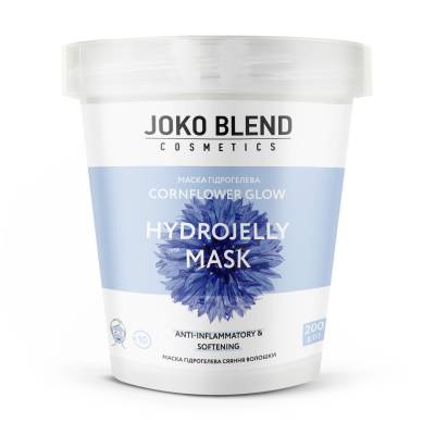 Podrobnoe foto гідрогелева маска для обличчя joko blend cornflower glow hydrojelly mask, 200 г