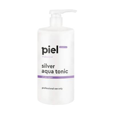 Podrobnoe foto тонік для обличчя piel cosmetics silver aqua tonic для всіх типів шкіри, для професійного використання, 1 л