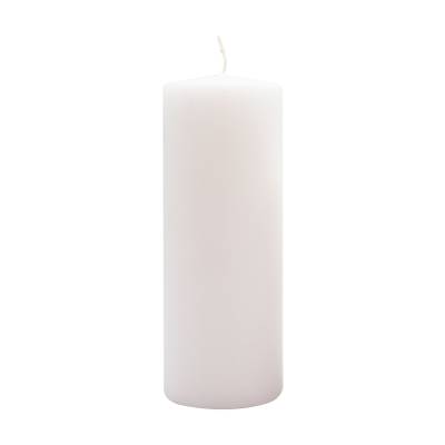 Podrobnoe foto циліндрична свічка candlesense decor біла, діаметр 7 см, висота 19 см