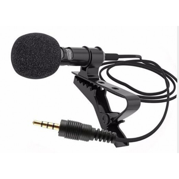 foto мікрофон вокальний провідний xoko mc-100+ сплитер 3.5 мм  (xk-mc100bk)