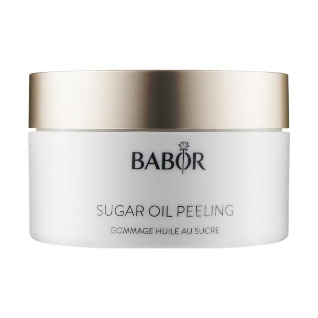 foto цукровий пілінг для обличчя babor cleansing sugar oil peeling з олією арганії, 50 мл