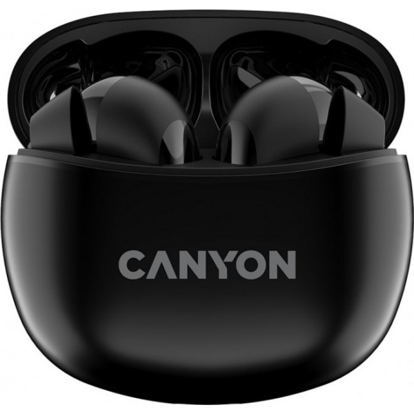 foto навушники вкладиші бездротові tws canyon tws-5 (cns-tws5b) black