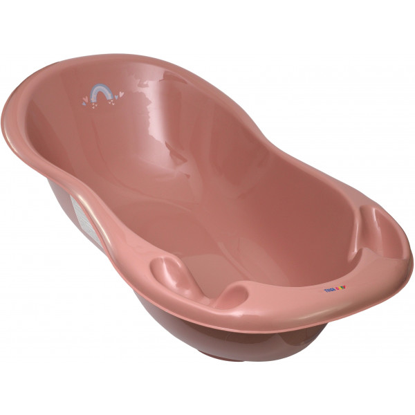 foto дитяча ванночка tega baby lux метео зі зливом 102 см, рожева (me-005odpływ-123)