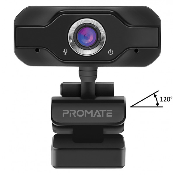 foto веб-камера для комп'ютера promate procam-1 black