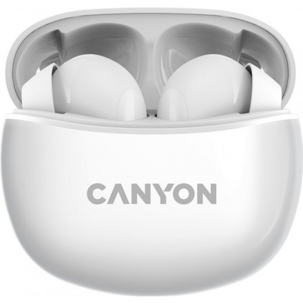 foto навушники вкладиші бездротові tws canyon tws-5 (cns-tws5w) white