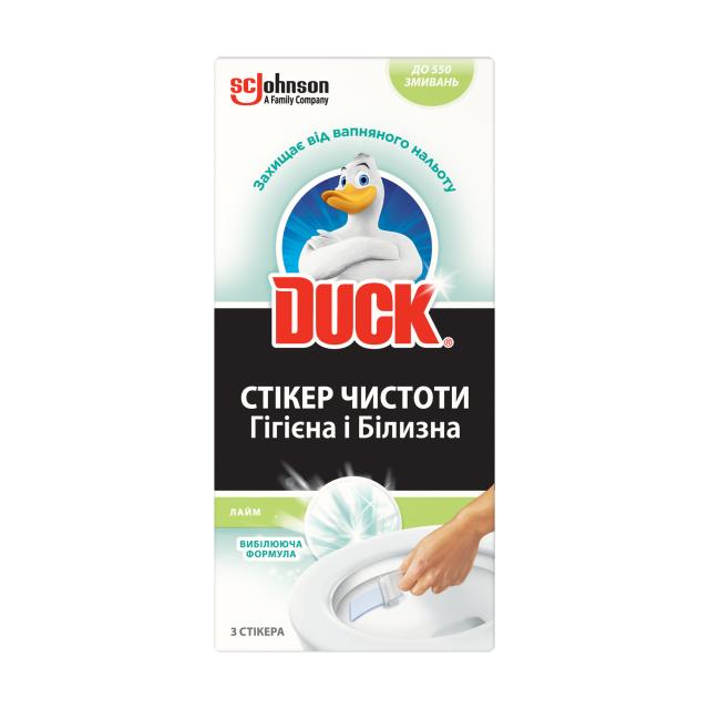 foto стікер для очищення туалету duck гігієна та білизна, лайм, 3 шт