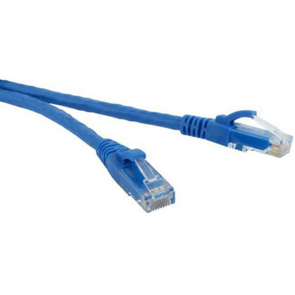 foto кабель патч-корд atcom cat.5e utp, rj45, 10m blue (9166)