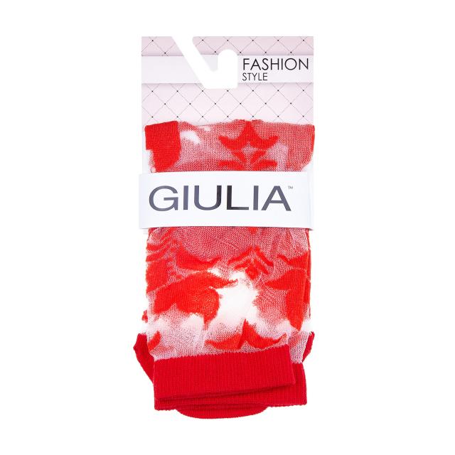 foto шкарпетки жіночі фантазійні giulia ws2 cristal 043 red, розмір 39-40