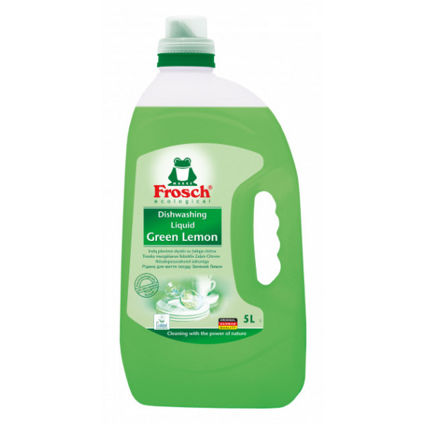 foto засіб для ручного миття посуду frosch зелений лимон 5 л
