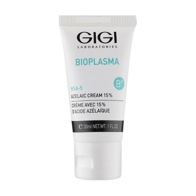 foto крем для обличчя gigi bioplasma 15% azelaic cream для жирної та проблемної шкіри, з азелаїновою кислотою, 30 мл