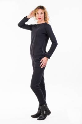 Podrobnoe foto тёплый костюм для беременных и кормящих мам high heels mom (графит, размер l)