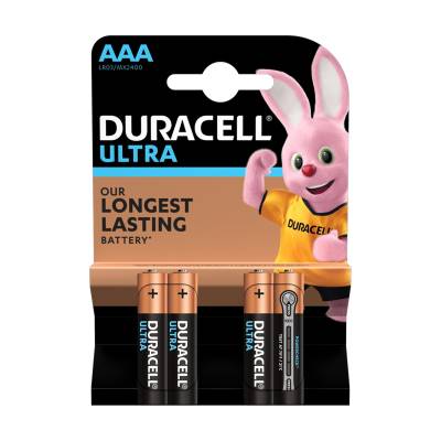 Podrobnoe foto алкалінові батарейки duracell ultra power aaa 1.5v lr03, 4 шт