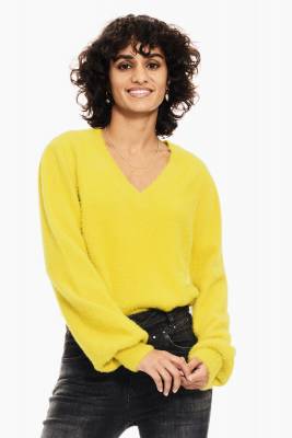 Podrobnoe foto пуловер garcia jeans v00248 m желтый